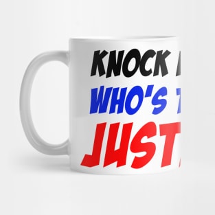 Who's There? Justice! Mug